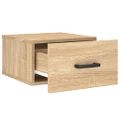 vidaXL Nástenné nočné stolíky 2 ks dub sonoma 35x35x20 cm
