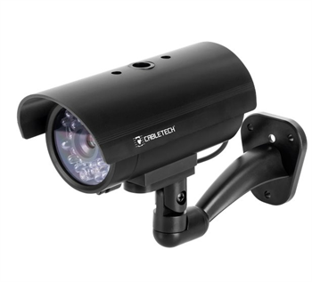 Atrapa kamery Cabletech DK-10, čierna, LED dióda