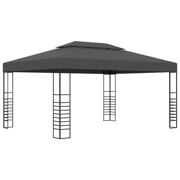 vidaXL Altánok 3x4 m, antracitový