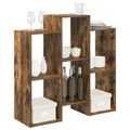 vidaXL Servírovacia skriňa Dymová dub 90 x 30 x 90 cm