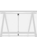 vidaXL Skleník so základovým rámom strieborný 224x169x195 cm hliník