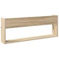 vidaXL Regál na časopisy s poličkou 2 ks Sonoma dub 80 x 12 x 30 cm