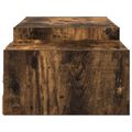 vidaXL Nástenný TV kabinet Nástenná montáž Dymový dub 140 x 28 x 21 cm