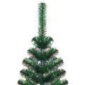 vidaXL Umelý vianočný stromček s farebnými vetvičkami zelený 180cm PVC