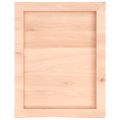vidaXL Nástenná polica 40x50x(2-6) cm neošetrený dubový masív
