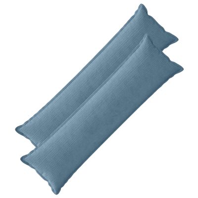 vidaXL Poťah na podložku 2 ks HOUTEN Modrá 40 x 145 cm manšestr