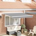 vidaXL Rám markízy Biela 3 x 2 m Kov