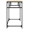 vidaXL Stôl dub sonoma 100x45x76 cm kompozitné drevo a práškovaná oceľ