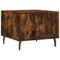 vidaXL Konferenčné stolíky 2 ks dymový dub 50x50x40cm kompozitné drevo