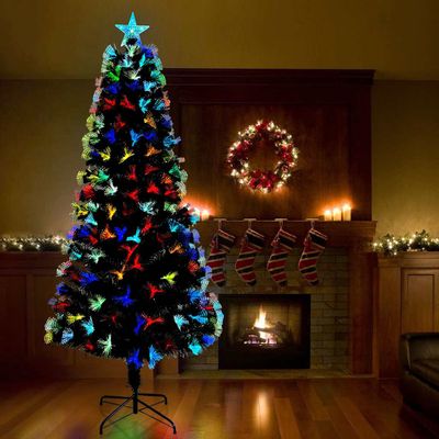 vidaXL Umelý vianočný stromček s 300 LED-i Zelená 240 cm PVC