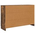 vidaXL Servírovacia skriňa Dymová dub 100 x 30 x 65,6 Kompozitné drevo