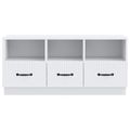 vidaXL TV skrinka Biela 102 x 34,5 x 47 cm Kompozitné drevo