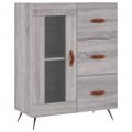 vidaXL Vysoká skrinka sivý dub sonoma 69,5x34x180 cm spracované drevo
