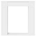 vidaXL Rám krbu Biela 100 x 20 x 100 cm Kompozitné drevo
