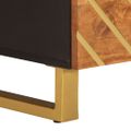 vidaXL Konferenčný stolík hnedo-čierny 80x54x40 cm masívne mago