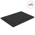 vidaXL Pad z gumových granúl na dvor Čierny 6 x 9 x 0,3 cm Guma