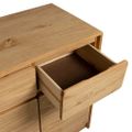 vidaXL Komoda SAUDA dub 114x43x75,5 cm borovicový masív