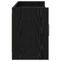 vidaXL TV skrinka 168 x 33 x 47 cm Čierny dub Kompozitné drevo