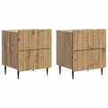 vidaXL Nočný stolík 2 ks Dub artisan 43 x 34,5 x 49,5 cm