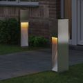 vidaXL Solárna LED chodníková lampa 2 ks Teplá biela 18 x 18 x 80 cm