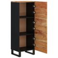 vidaXL Komoda s 3 dvierkami 40x33x110 cm masívna akácia a železo