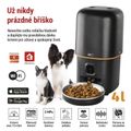 Dávkovač krmiva s kamérou EMOS H6004 GoSmart, 4 l, čierny, Wi-Fi