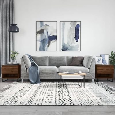 vidaXL Konferenčné stolíky 2 ks hnedý dub 50x46x50 cm kompozitné drevo