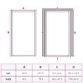 vidaXL Domové dvere 102 x 201,5 x 3,5 cm Hliník a tvrdené sklo