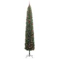 vidaXL Umelý vianočný stromček Zelená 300 cm PVC, oceľ a plast