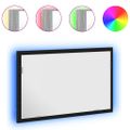 vidaXL Kúpeľňové zrkadlo s LED svetlami, čierny dub 60x8,5x37 cm