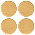vidaXL Taniere na pizzu 4 ks Ø32x1,5 cm bambus