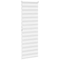vidaXL Zebra roleta biela 75x200 cm šírka látky 70,9 cm polyester