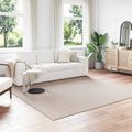 vidaXL Kusové koberce Štvorcový FARO Krémová 240 x 240 cm Polyester