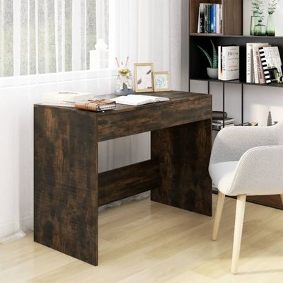 vidaXL Stôl tmavý dub 101x50x76,5 cm drevotrieska