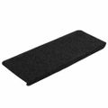 vidaXL Schodiskové rohože samolepiace 30 ks Čierna 65x24,5x3,5 cm