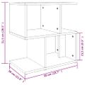 vidaXL Nočný stolík hnedý dub 50x30x51,5 cm spracované drevo