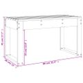 vidaXL Záhradná lavica medovohnedá 80x38x45 cm masívna borovica