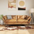 vidaXL Koberec hnedobiely 120x170 cm krava umývateľný