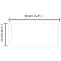 vidaXL LED kúpeľňové zrkadlo 40x90 cm
