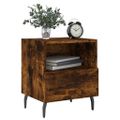 vidaXL Nočné stolíky 2 ks dymový dub 40x35x47,5 cm kompozitné drevo