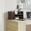 vidaXL Organizér na stôl hnedý dub 44,5x24x25 cm kompozitné drevo
