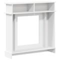 vidaXL Rám krbu Biela 102 x 26 x 100 cm Kompozitné drevo