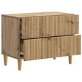 vidaXL Nočný stolík Dub artisan 62 x 34,5 x 48 cm Kompozitné drevo