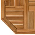 vidaXL Stolová doska 50x50x2,5 cm osemuholník masívne teakové drevo