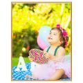 vidaXL Fotorámiky na stôl, koláž 3 ks, zlaté 20x25 cm, MDF