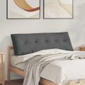 vidaXL Poduška na chrbát Tmavo šedá 140 x 19 x 50 cm látka