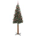 vidaXL Úzky vianočný stromček Zelená 180 cm