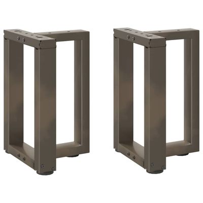 vidaXL Nohy konferenčného stolíka v tvare T, 2 ks, čierne, 38x25x(42-43) cm, oceľ