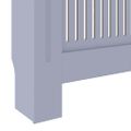 vidaXL Kryt radiátora 2 ks Sivá 205 x 20,5 x 81,5cm Kompozitné drevo