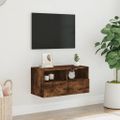 vidaXL TV nástenná skrinka dymový dub 60x30x30 cm kompozitné drevo